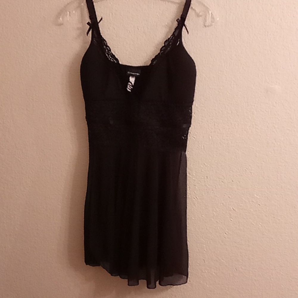 COQUETTE Sexy Romantic Sexy Goth Size M Floral Lace Black Color B3